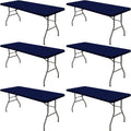 6 Pack Picnic Table Cover Fitted Elastic Tablecloth for 6 ft Tables