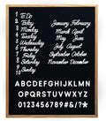 Felt Like Sharing Large Letter Board Black Felt 24x30 - Changeable