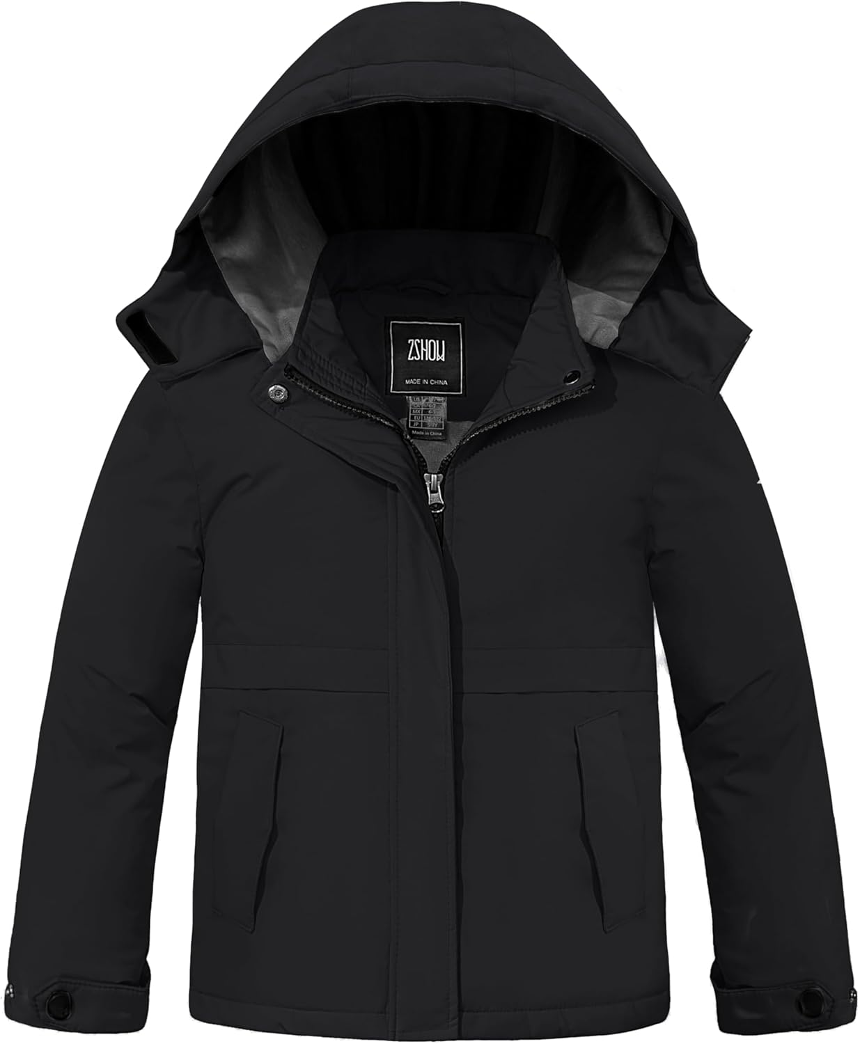 ZSHOW Girls' Waterproof Ski Jacket - Warm & Cozy Winter Parka