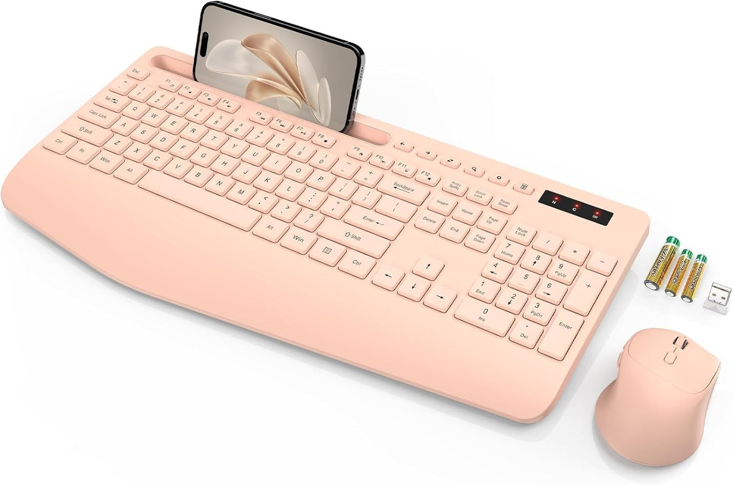 SABLUTE Wireless Keyboard and Mouse Combo with Ergonomic Design