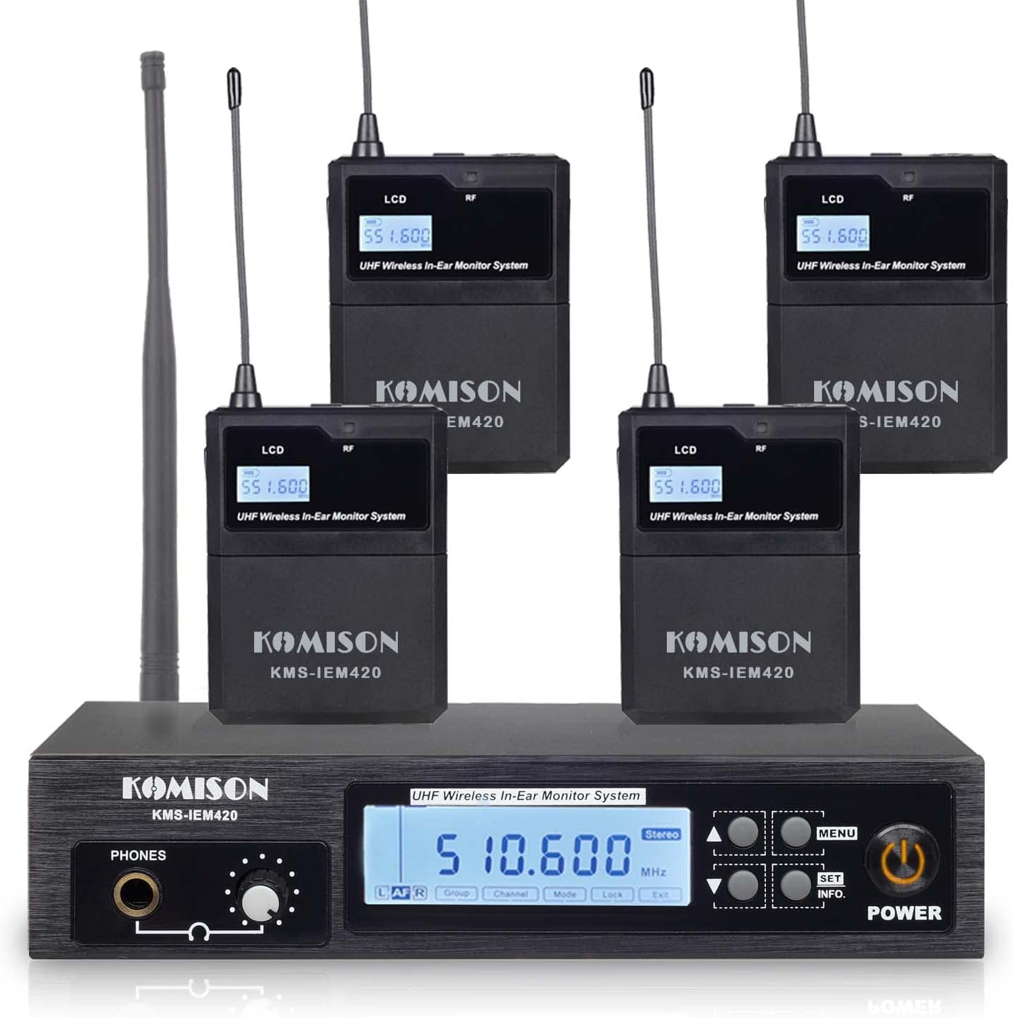 Mono Wireless in Ear Monitor System for Professional Performances