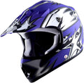Kids Motocross Helmet L (53-54 CM) Star Matt Blue - DOT Approved