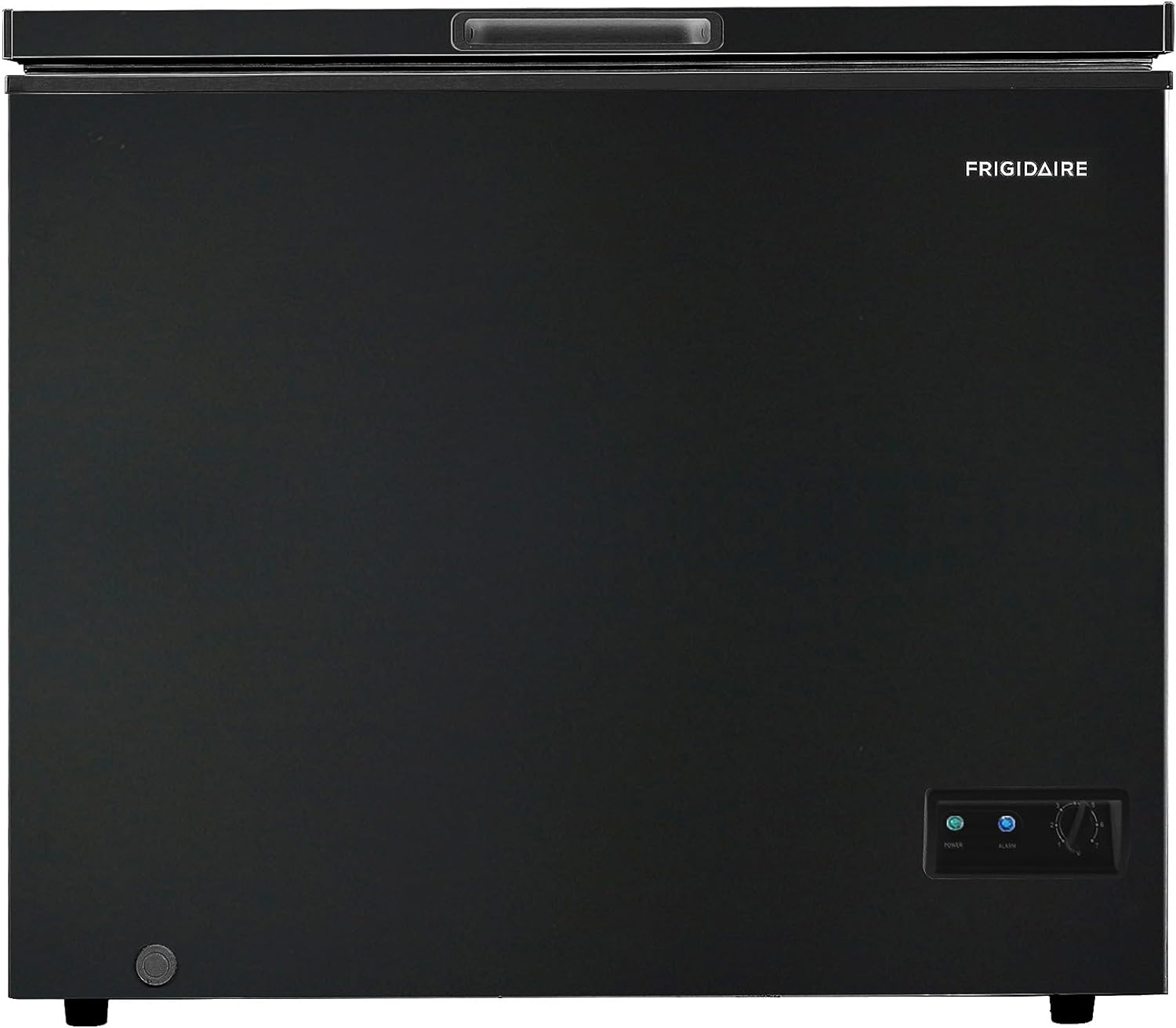 Frigidaire EFRF7003-BLACK Chest Deep Freezer with 7 Cu. Ft