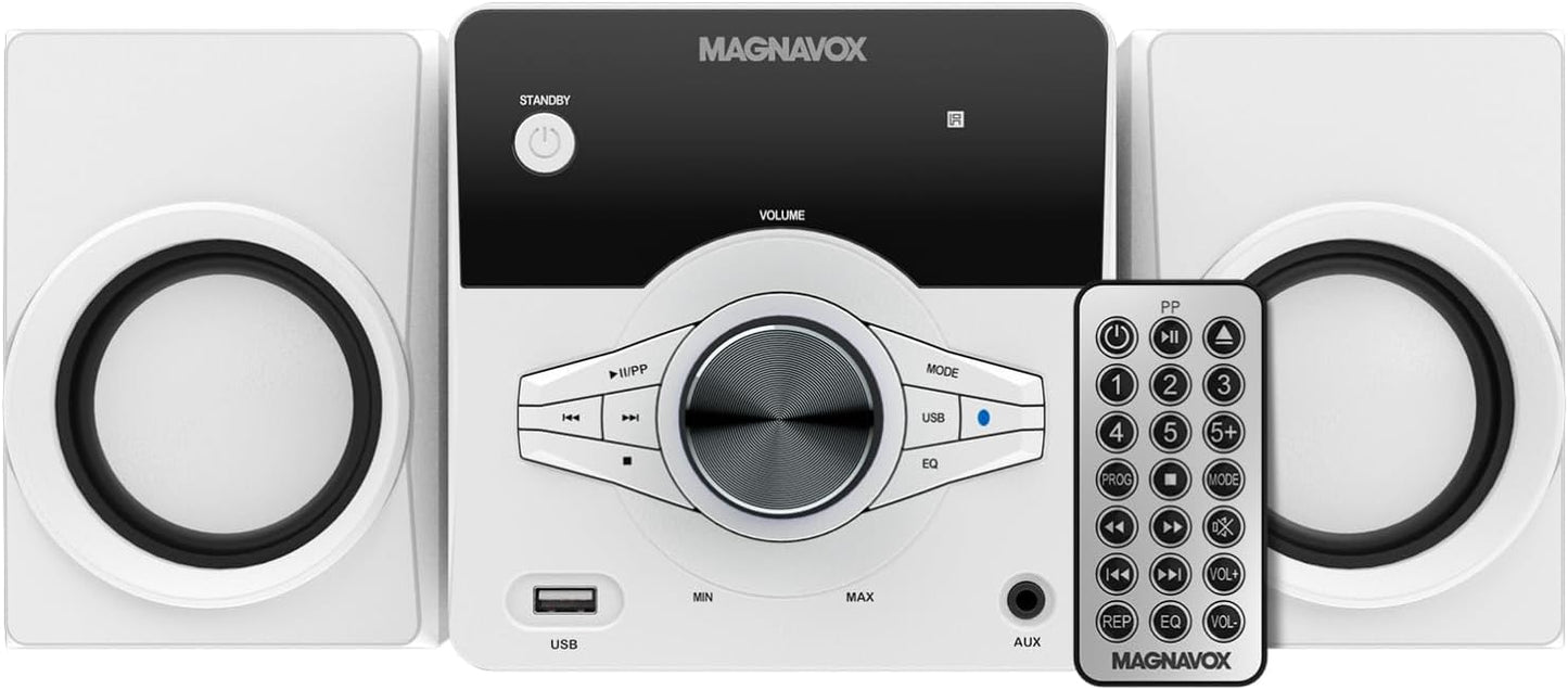 Magnavox MM442 CD Shelf System with Bluetooth and Remote Control