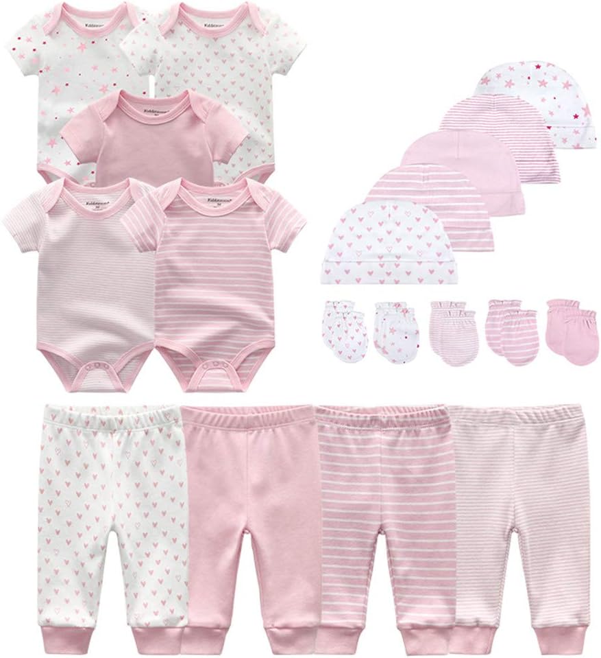 Kiddiezoom 19-Piece Layette Essentials for Newborns