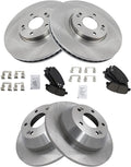 TRQ Front and Rear Brake Pad & Rotor Kit for 2013-16 Santa Fe Sport