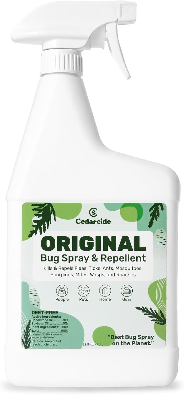 Cedarcide Original Bug Spray for Fleas, Ticks, and Mosquitoes