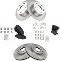 TRQ Front and Rear Brake Pad & Rotor Kit Compatible with 2003-2007