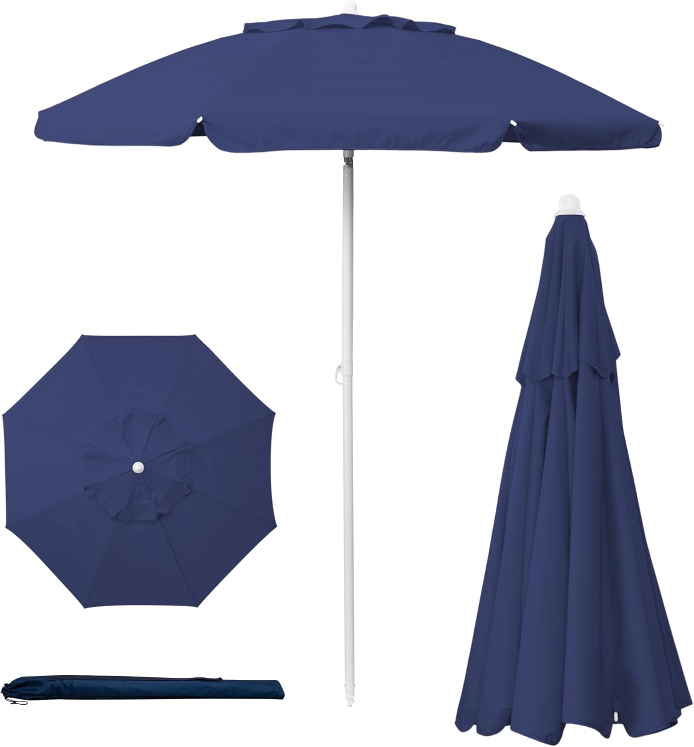 Portable Beach Umbrella with UV Protection for Outdoor Fun