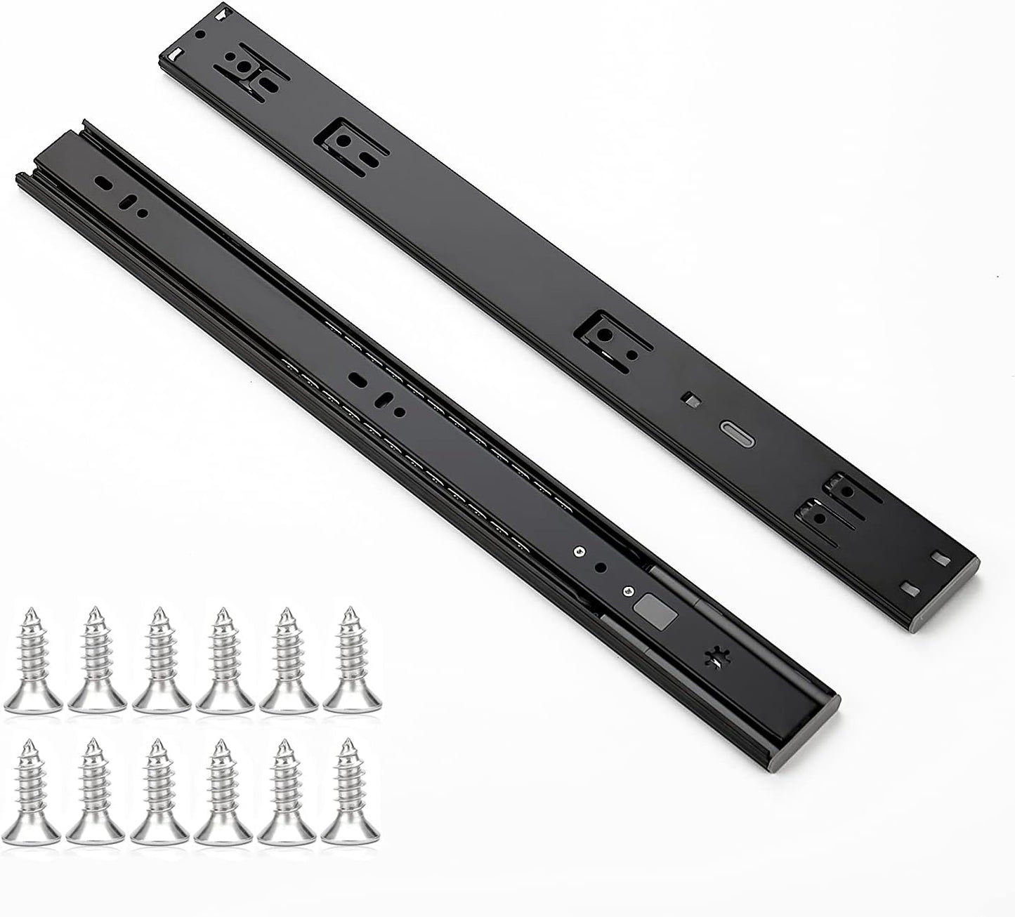 Ravinte 18 Inch Black Soft Close Drawer Slides for Smooth Operation