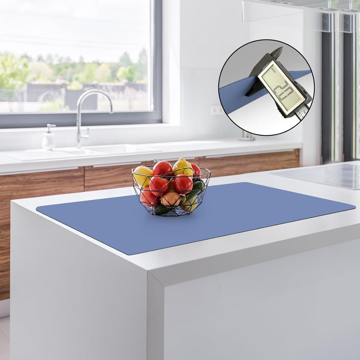 2MM Thick Silicone Countertop Mat for Kitchen Protection