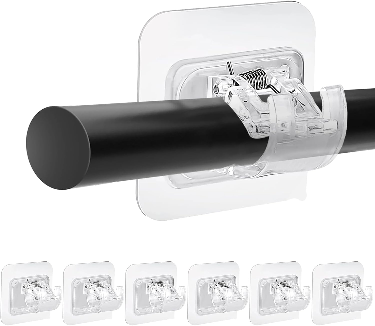 Easy Install No Drill Curtain Rod Brackets