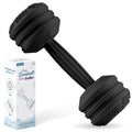 Baby Dumbbell Teether Rattle Toy - Safe Silicone Infant Weight