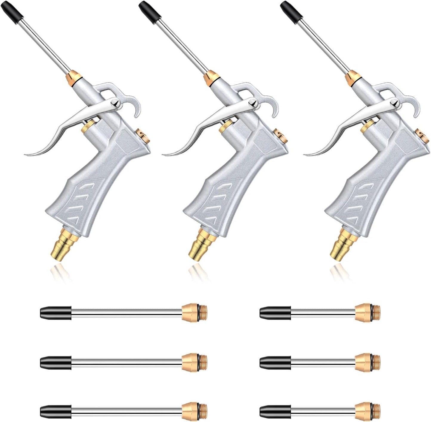 Adjustable Air Blow Gun Set for Precision Dusting by Dualshine