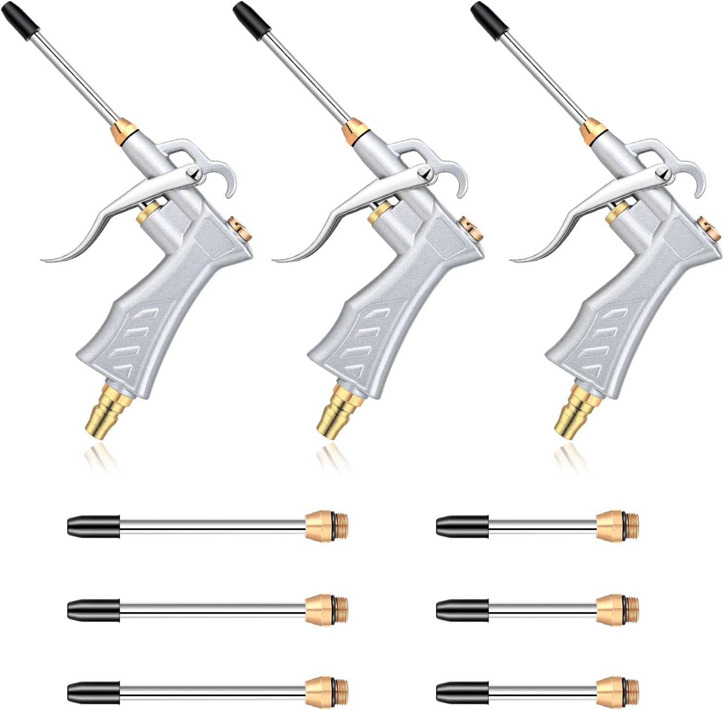 Adjustable Air Blow Gun Set for Precision Dusting by Dualshine