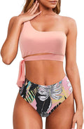 MOOSLOVER Women One Shoulder High Waisted Bikini Set Review