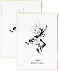 Yaetm 18x24 White Frame Set of 2 for Wall Gallery Display