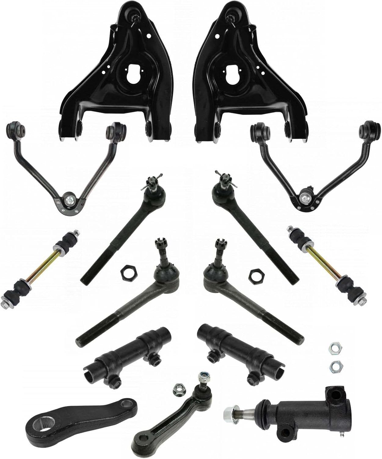 TRQ Front Steering & Suspension Kit for Chevrolet GMC Vehicles