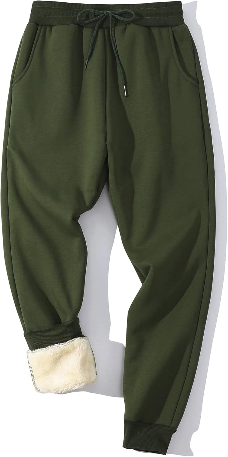 Gihuo Men's Winter Fleece Pants for Comfort and Style