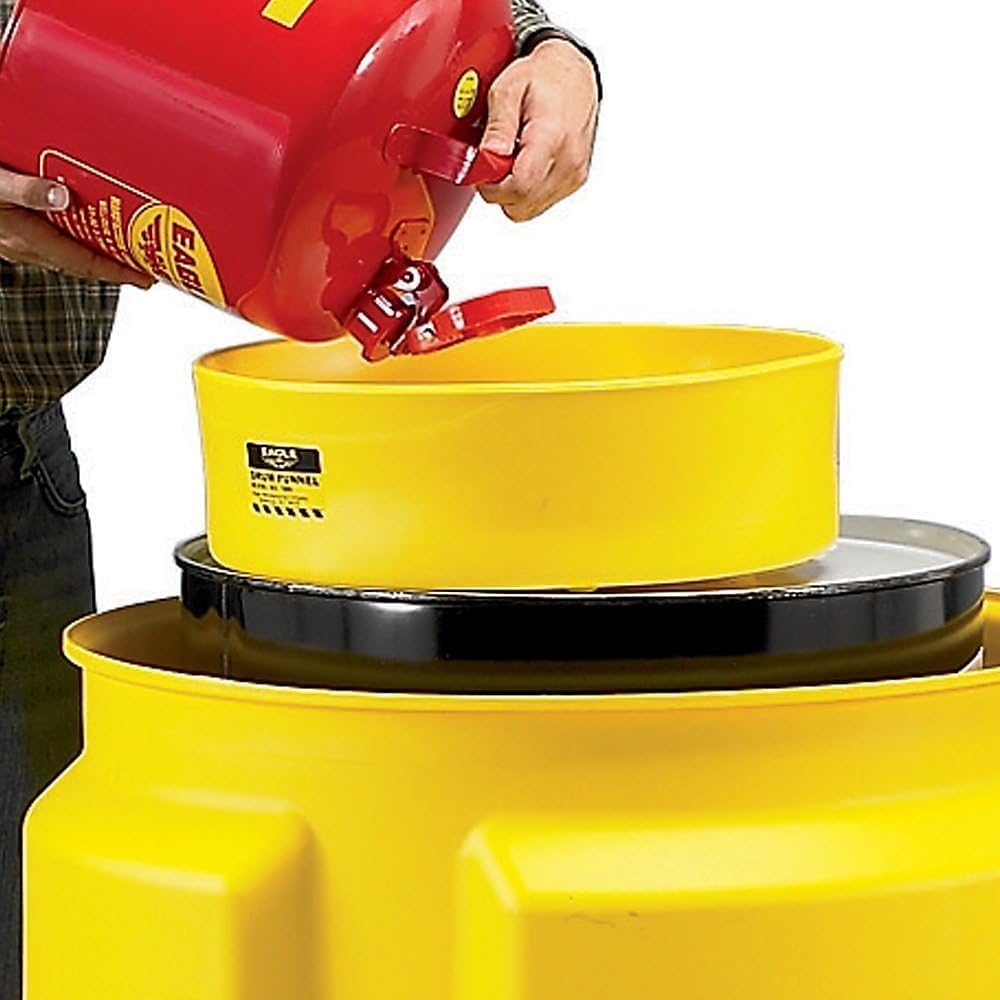 Eagle 1660 Drum Funnel for Safe Liquid Transfer and Spill Prevention