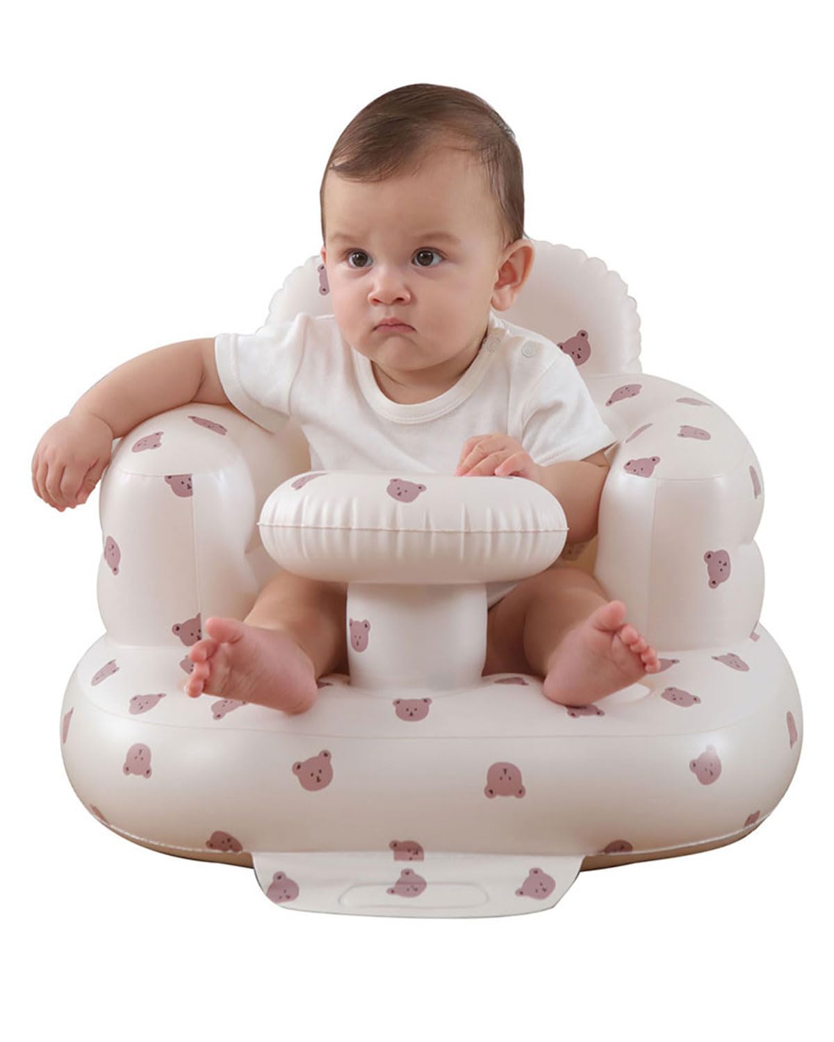 Portable Inflatable Baby Seat with Built-In Pump - Comfortable