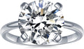 IMOLOVE Solitaire Moissanite Engagement Ring 1CT D VVS1 (Style QJH7)