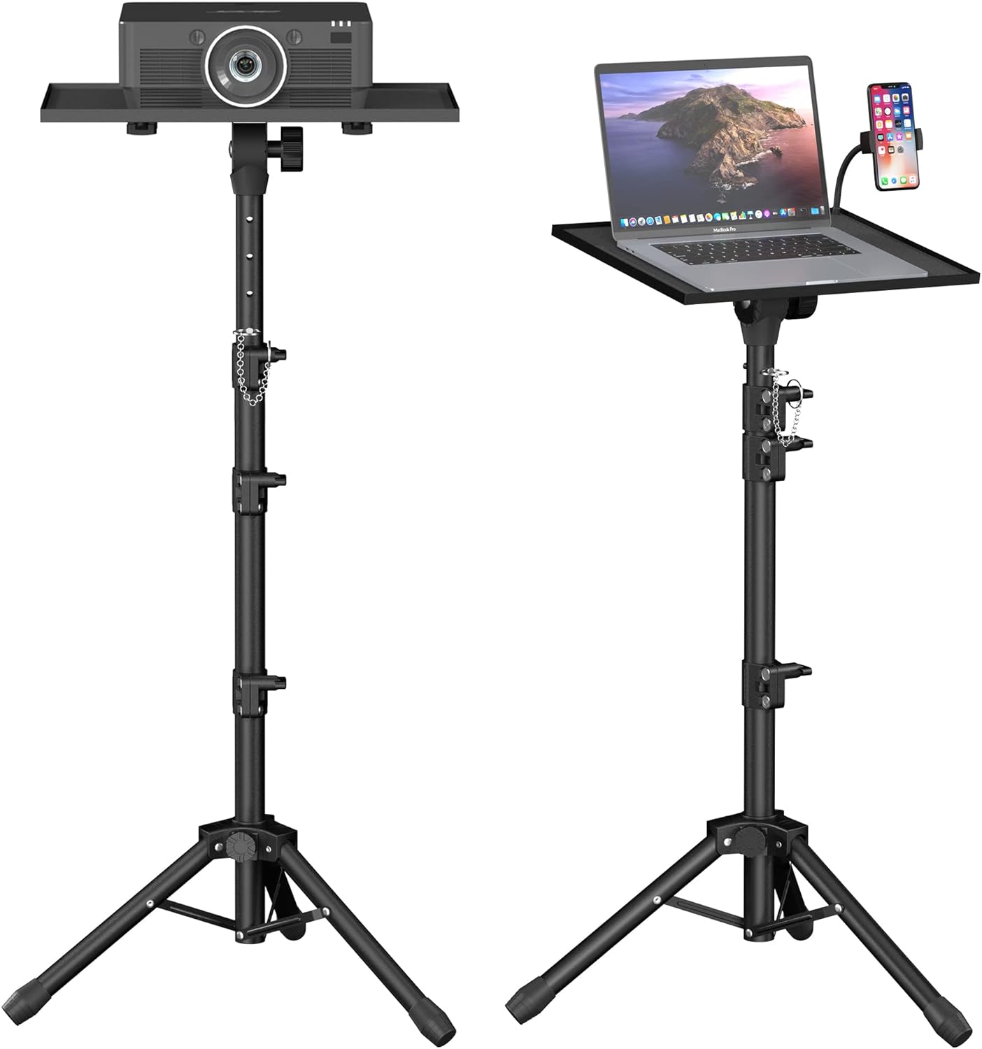 Adjustable Height Projector Stand for Outdoor Movies & Laptops