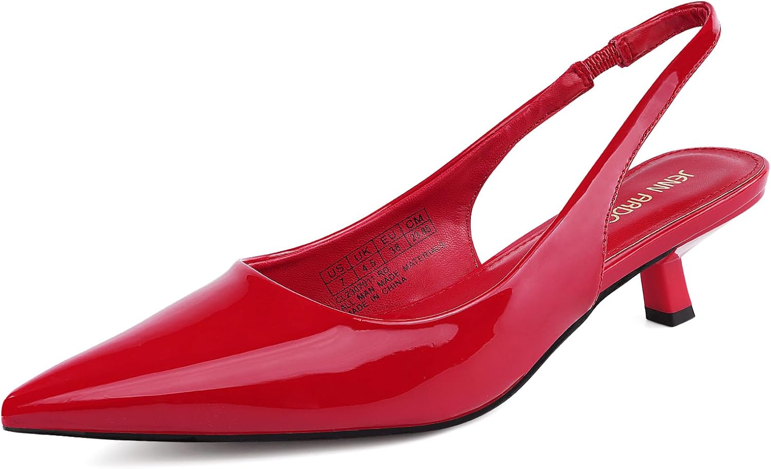 JENN ARDOR Slingback Heels for Women - Stylish Low Heels
