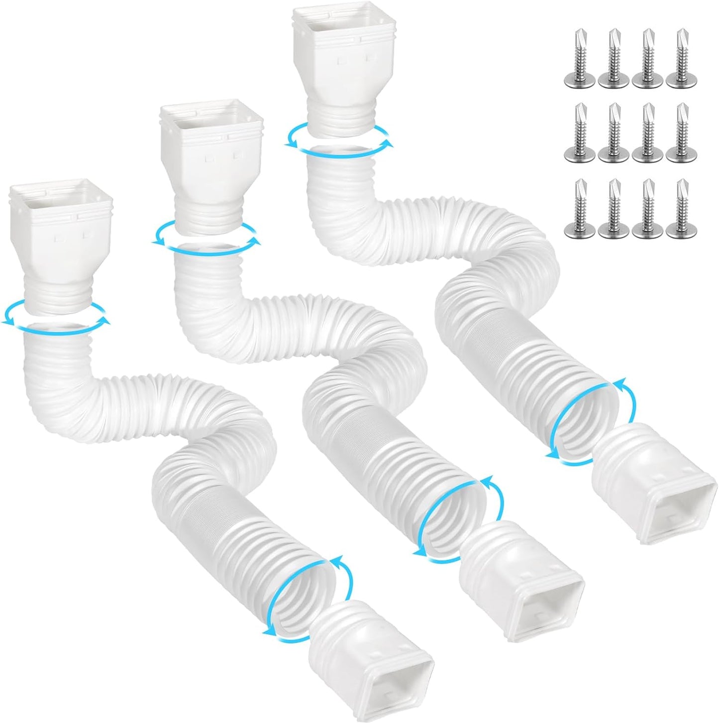 Flexible Gutter Downspout Extensions for Effective Drainage