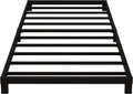 5 Inch Low Twin Bed Frame Metal Platform - Sturdy, No Box Spring