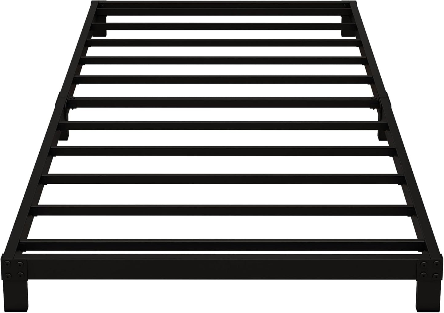 5 Inch Low Twin Bed Frame Heavy Duty Metal Platform for Comfort