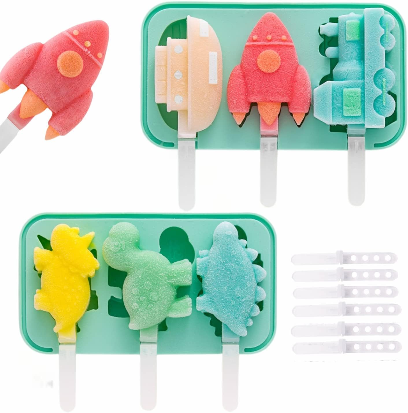 Easy Release Silicone Popsicle Molds - BPA Free