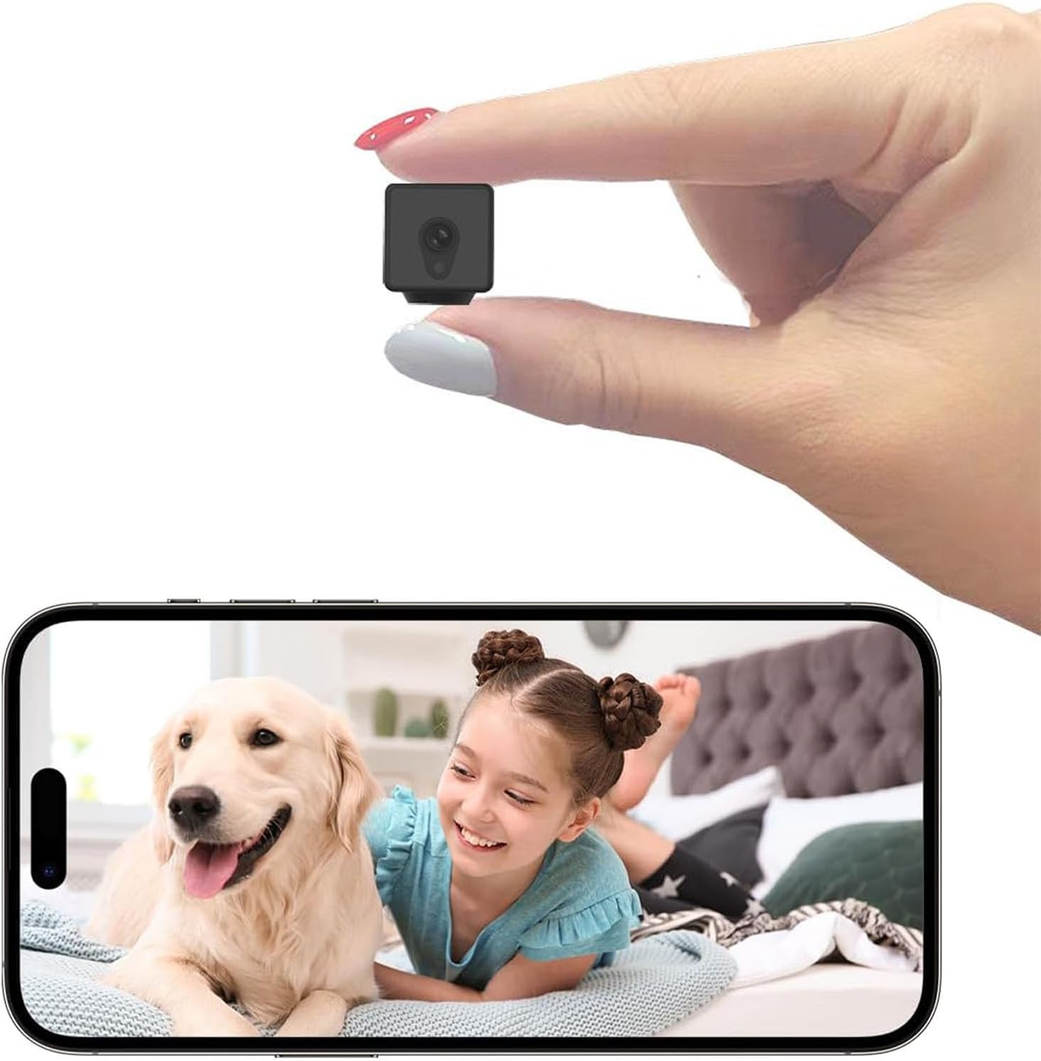 Tiny 4K WiFi Security Camera: 148 Wide Night Vision
