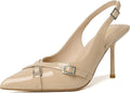 Sexy Slingback Pumps for Women Nude High Heels - Elegant Lengthening