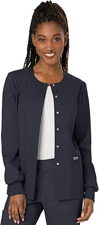 Cherokee Women's Classic Workwear Revolution Scrub Jacket Review