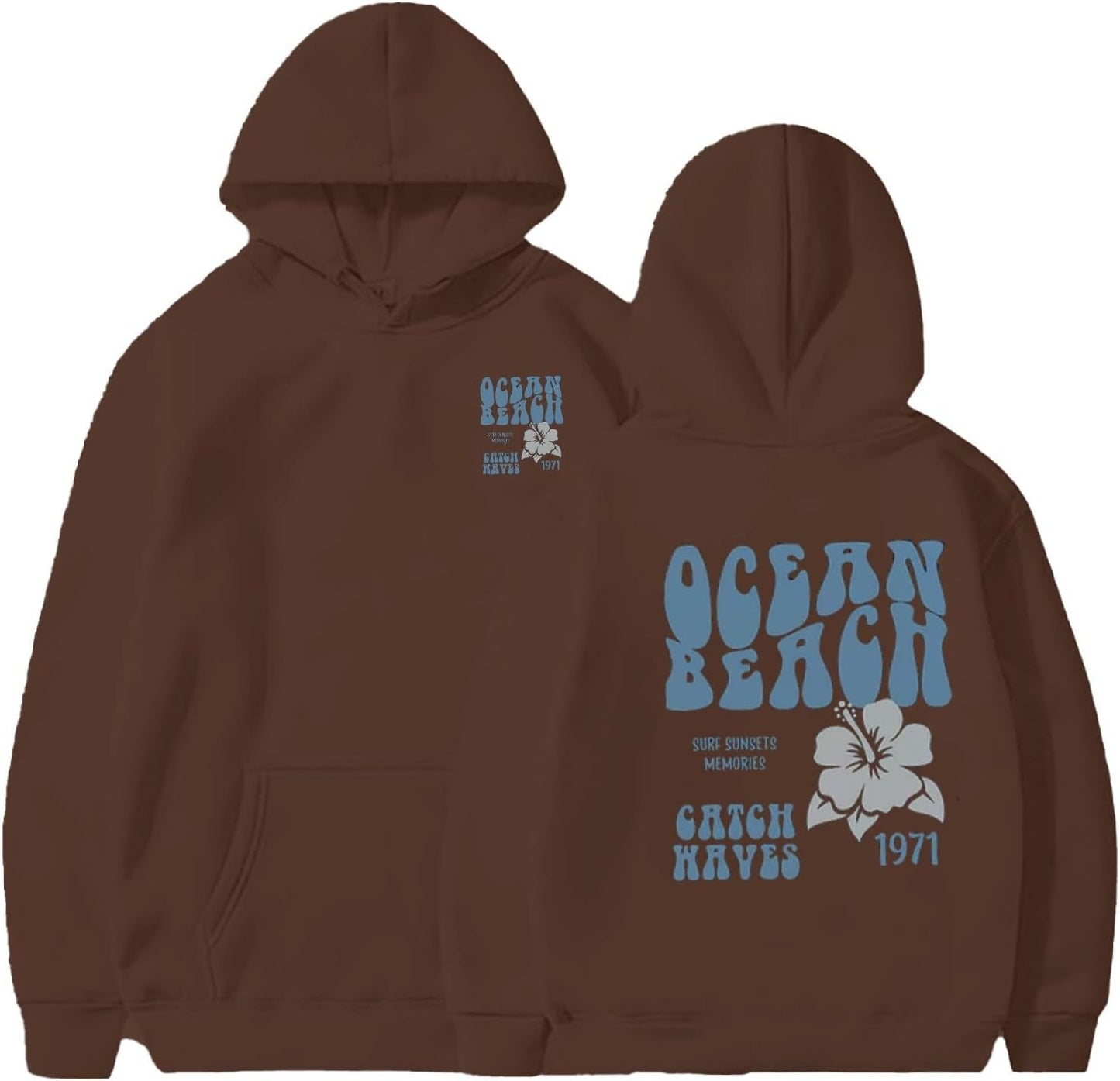 Pink Palm Surf Hoodie - Catch Waves in Style!