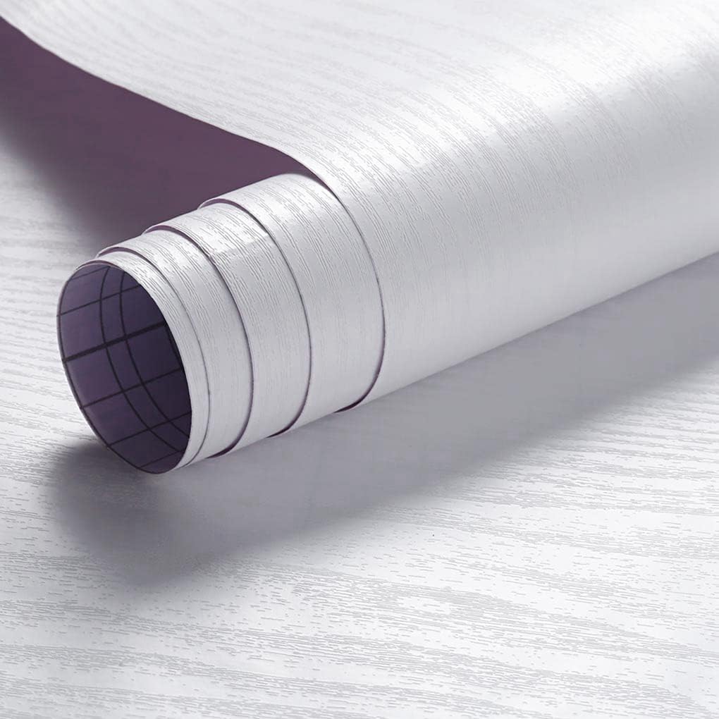 Arthome Peel and Stick Wallpaper - White Wood Contact Paper