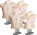 DisplayTown Male and Female Mannequin Torso Set of 10