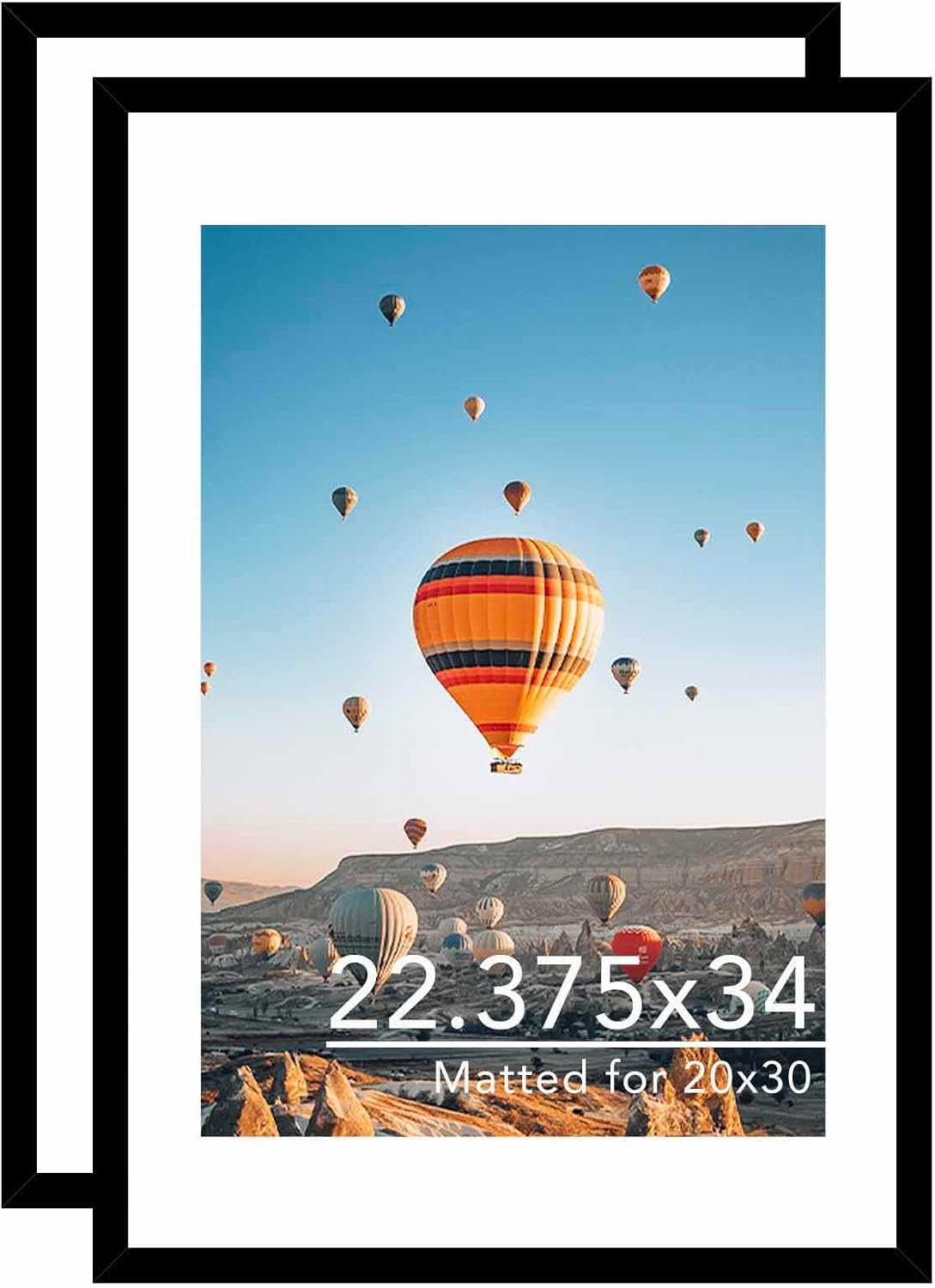 22.375x34 Picture Frame Set of 2 for 20x30 Photos and Posters