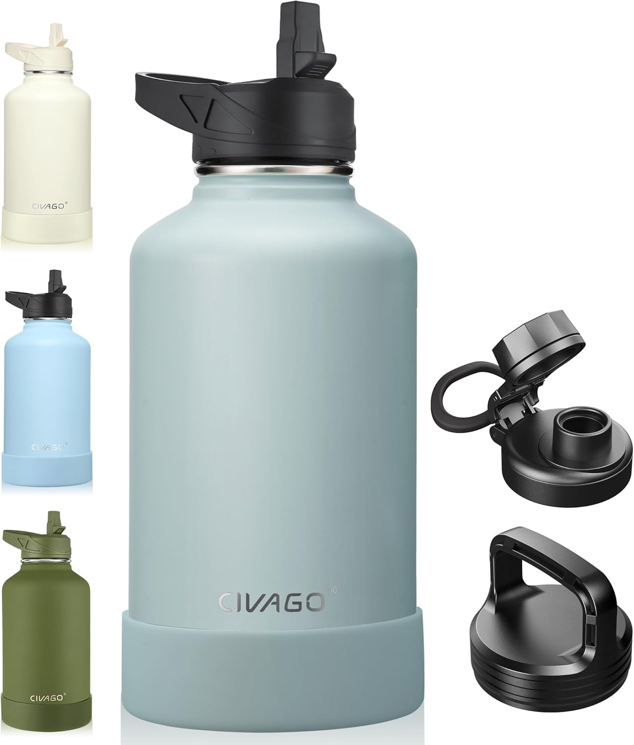 CIVAGO 64 oz Insulated Water Bottle for All-Day Hydration