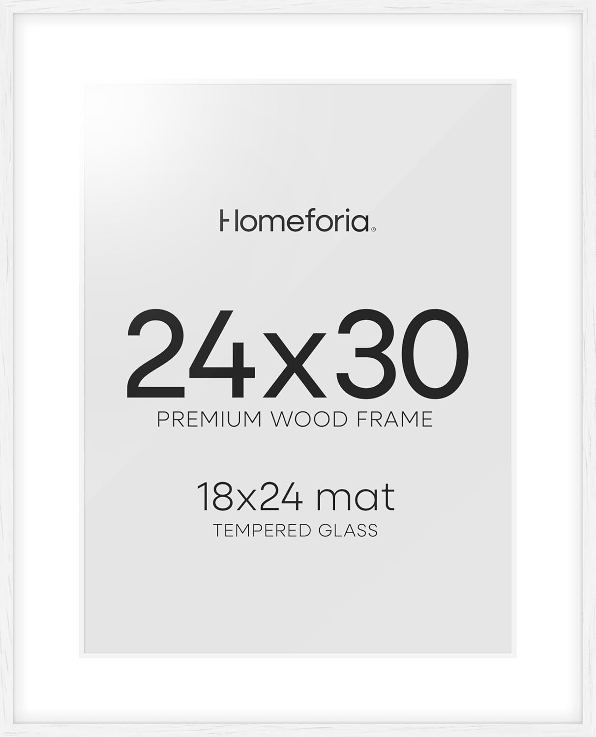 Homeforia 24x30 Poster Frame White for Luxurious Display