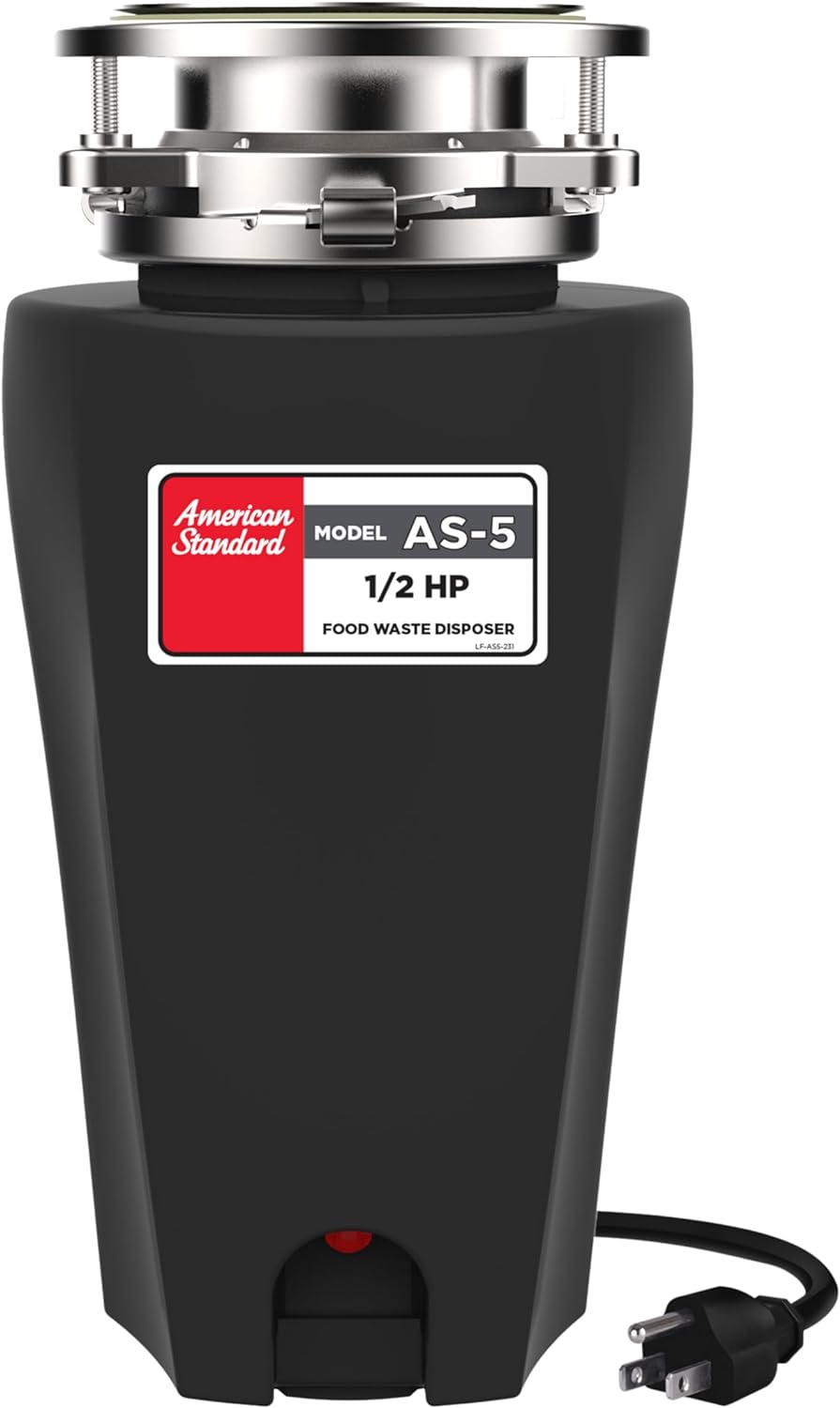 Powerful 1/2 HP Garbage Disposal with Anti-Jam System