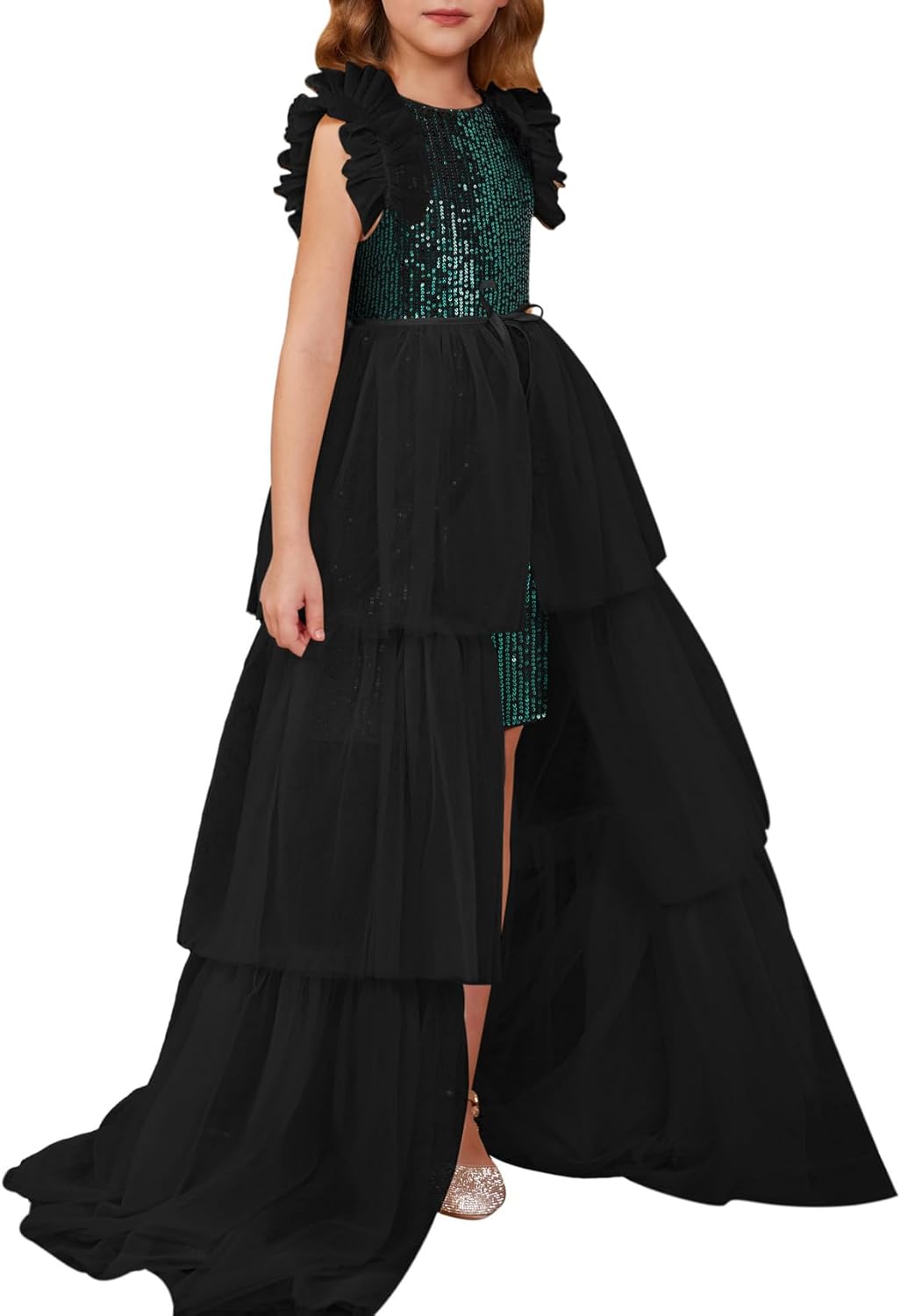 GRACE KARIN Girls Sequin Dress for Pageants and Parties