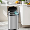 50 Liter 13 Gallon Kitchen Trash Can with Lid - Touchless Motion