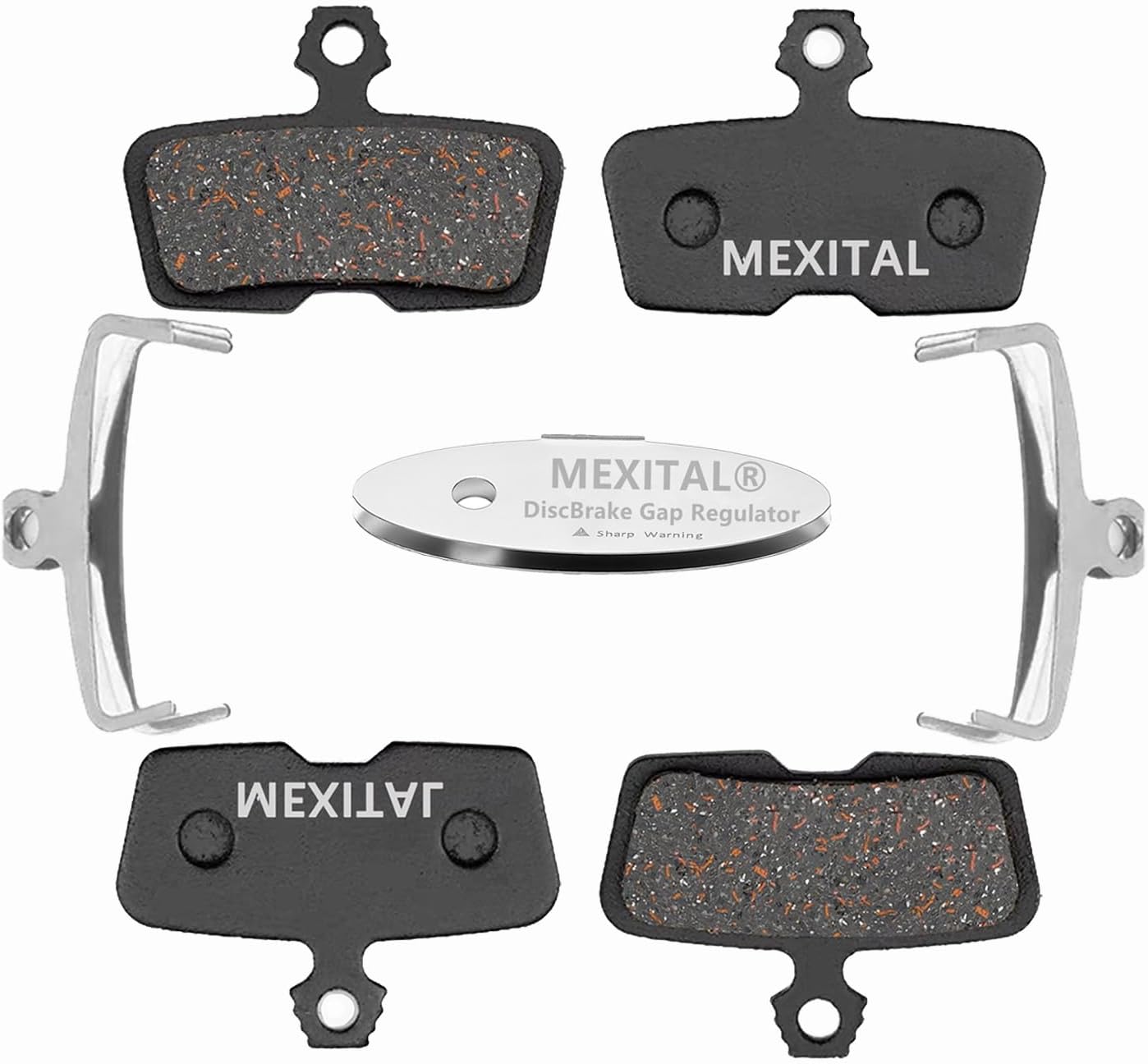 Improved Performance: MEXITAL Bike Brake Pads x2