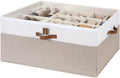 Shoe Organizer for Closet Fits up to 24 Pairs - Clear Lid, Adjustable