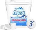 Aqua Expert Chlorine Tablets 3 in - Long Lasting Pool Sanitizer