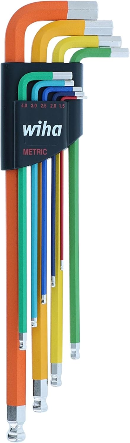 Wiha 66980 9 Piece Ball End Hex L-Key Set for Easy Use