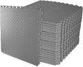 BalanceFrom 24x24 EVA Interlocking Foam Tile Mat - Cushioned 96 sq ft