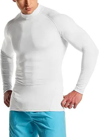 TSLA Men's UPF 50+ Long Sleeve Rash Guard for Ultimate Protection